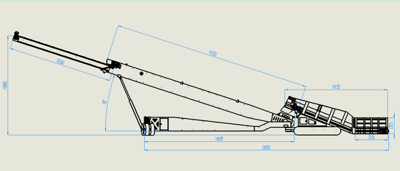  JXLD-1000 Cruachadóir soghluaiste Crawler 